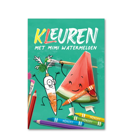 Höngry kleurboek - Kleuren met Mimi Watermeloen